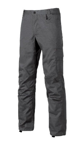 U-POWER PANTALÓN LARGO MODELO ALFA (TALLA FRANCESA 38/54 - BLACK CARBON/GREY METEORITE/ DEEP BLUE)