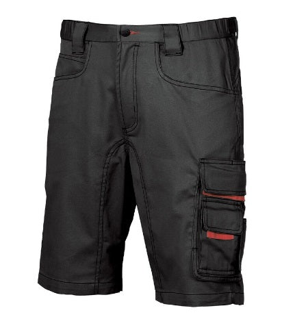U-POWER PANTALON CORTO PARTY (TALLA FRANCESA 38-54 / BLACK CARBON /DEEP BLUE)